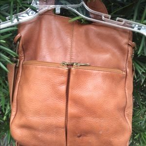 VTG tan leather HOBO international bag